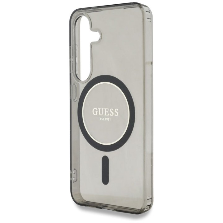 GUESS чохол для SAMSUNG S25 GUHMS25SHFGEREK (Magnetic IML Glitter Circle) чорний