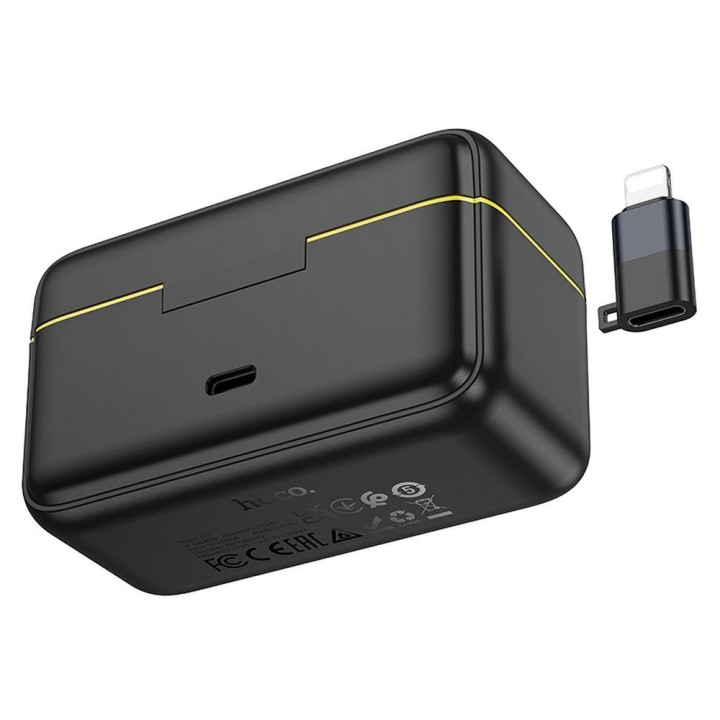 Wireless lavalier microphone Lightning / USB C Hoco 2 pcs L17 black