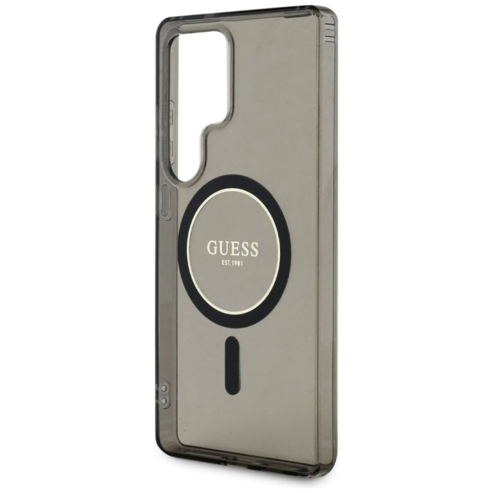 GUESS чохол для SAMSUNG S25 Ultra GUHMS25LHFGEREK (Magnetic IML Glitter Circle) чорний