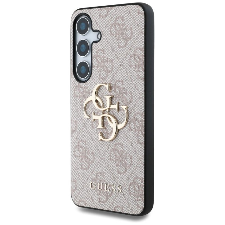 GUESS case for SAMSUNG S25 GUHCS25S4GMGPI (4G PU Big Logo) pink