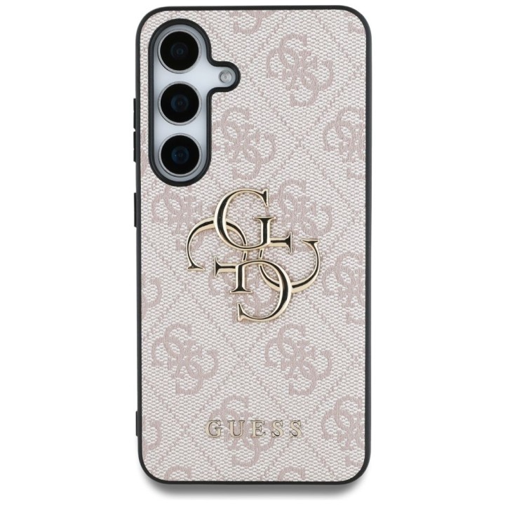 GUESS case for SAMSUNG S25 GUHCS25S4GMGPI (4G PU Big Logo) pink