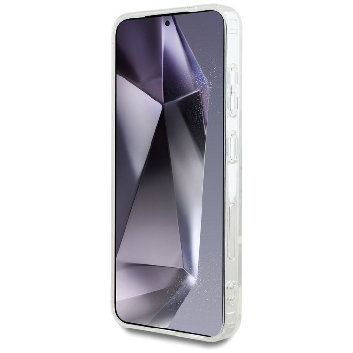 KARL LAGERFELD case for SAMSUNG S25 Plus KLHMS25MHLSCHH (Magnetic IML Metal Choupette Head) white