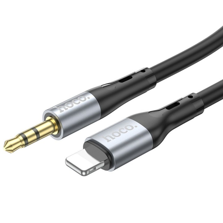 Cable AUX Jack 3,5 mm for Lightning Hoco 1 m UPA22 black