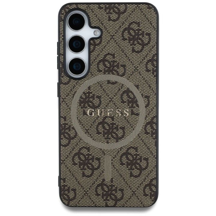 GUESS futerał do SAMSUNG S25 GUHMS25SG4GFRW (Magnetic PU 4G Ring Classic Logo) brązowy