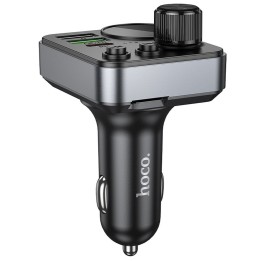 Трансмітер автомобільний Bluetooth Hoco 2 x USB A + USB C QC3.0 PD 48W E86 чорний