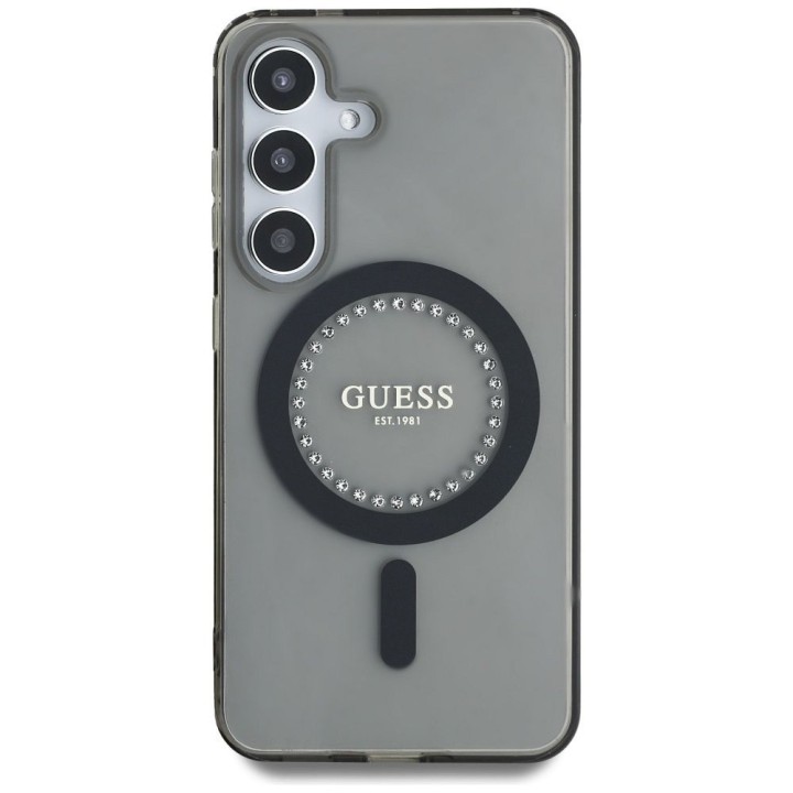 GUESS чохол для SAMSUNG S25 GUHMS25SPFTDTEK (Magnetic IML Rhinestones) чорний