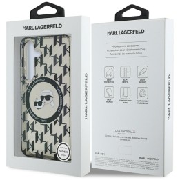 KARL LAGERFELD чохол для SAMSUNG S25 KLHMS25SHMCKMHK (Magnetic IML Метал Monogram KC Heads) чорний