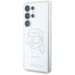 KARL LAGERFELD case for SAMSUNG S25 Ultra KLHCS25LHKHDCELT (IML Rhinestones K Head) transparent