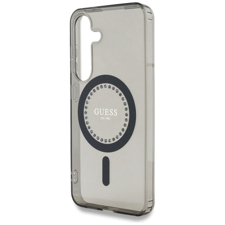 GUESS чохол для SAMSUNG S25 GUHMS25SPFTDTEK (Magnetic IML Rhinestones) чорний
