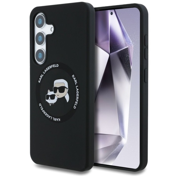 KARL LAGERFELD чохол для SAMSUNG S25 Plus KLHMS25MSKCHTCK (Magnetic Silicone Double Heads) чорний