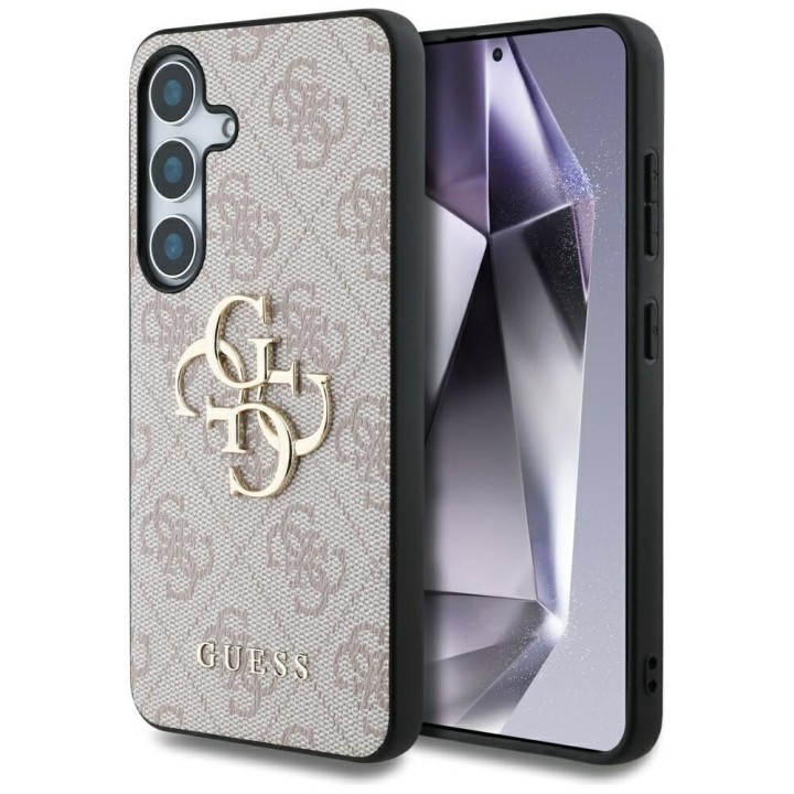 GUESS чехол для SAMSUNG S25 Plus GUHCS25M4GMGPI (4G PU Big Логотип) розовый