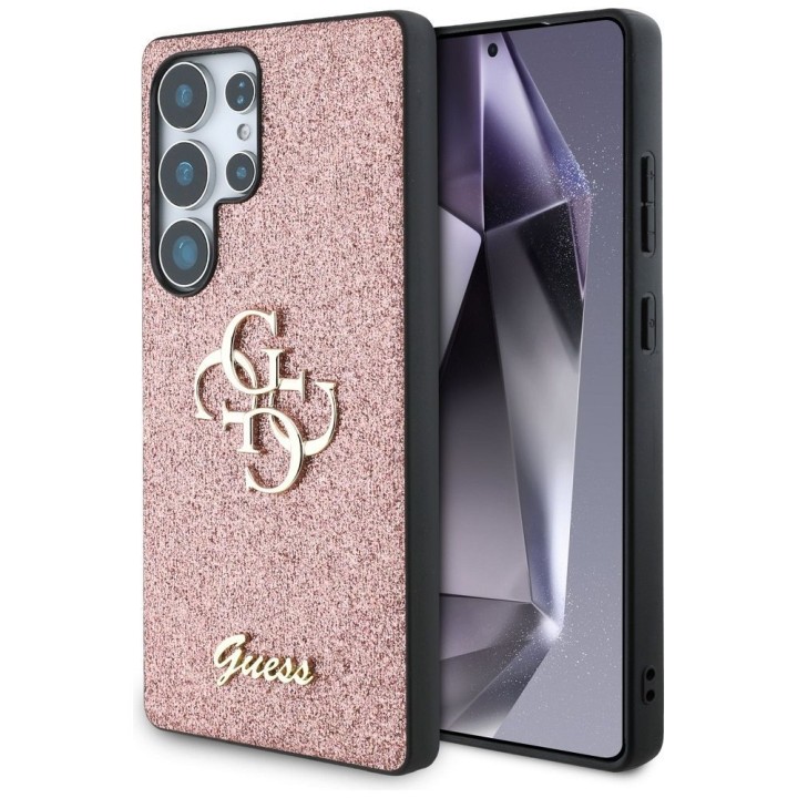 GUESS чохол для SAMSUNG S25 Ultra GUHCS25LHG4SGP (Fixed Glitter Big 4G) рожевий