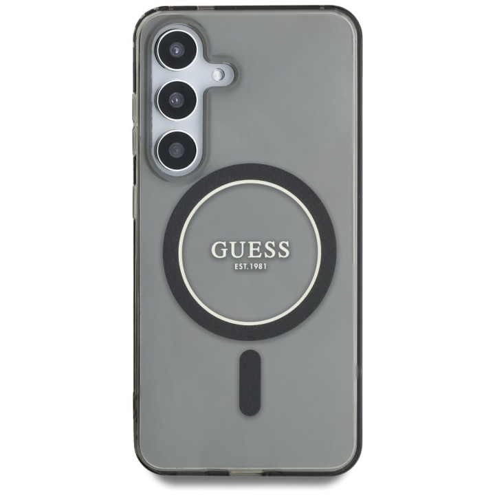 GUESS чохол для SAMSUNG S25 GUHMS25SHFGEREK (Magnetic IML Glitter Circle) чорний