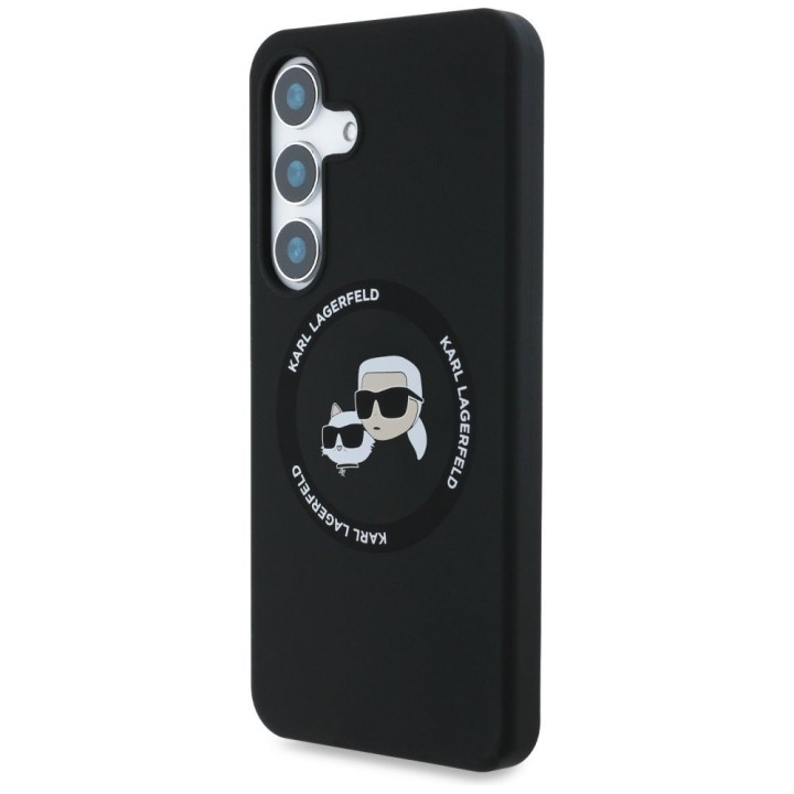 KARL LAGERFELD чохол для SAMSUNG S25 Plus KLHMS25MSKCHTCK (Magnetic Silicone Double Heads) чорний