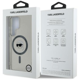 KARL LAGERFELD case for SAMSUNG S25 Ultra KLHMS25LHLSKIK (Magnetic IML Metal K. Heads) black