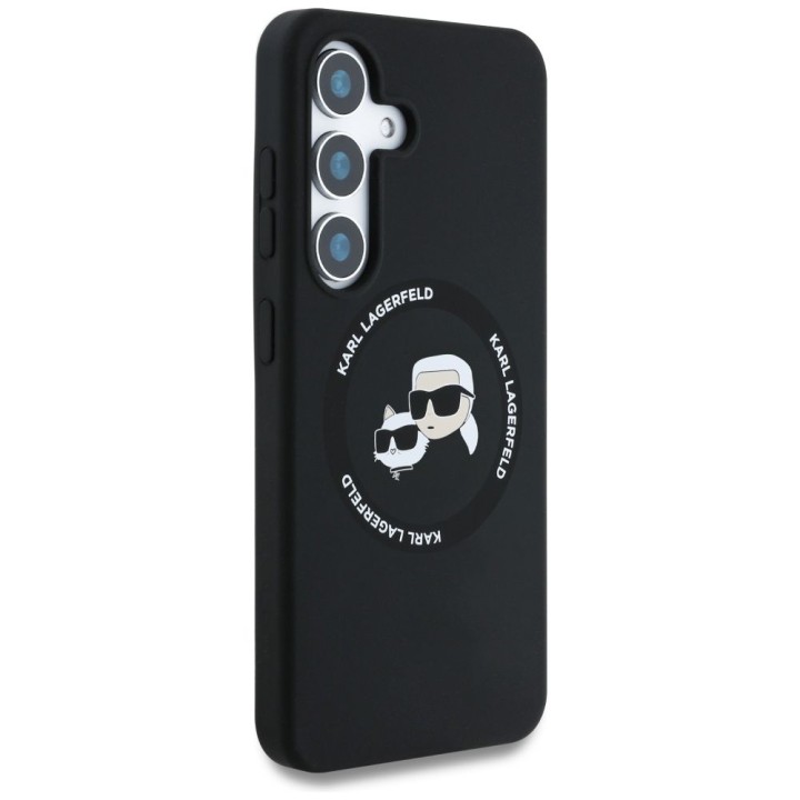 KARL LAGERFELD чохол для SAMSUNG S25 Plus KLHMS25MSKCHTCK (Magnetic Silicone Double Heads) чорний