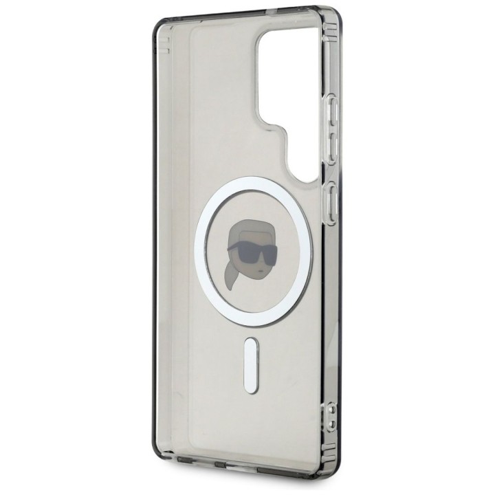 KARL LAGERFELD чохол для SAMSUNG S25 Ultra KLHMS25LHLSKIK (Magnetic IML Metal K. Heads) чорний