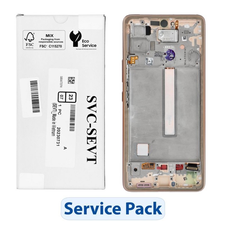 ServicePack LCD дисплей SAMSUNG A53 5G A536B GH82-28024D Gold