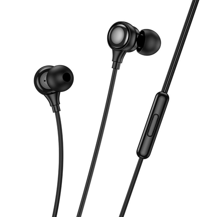 Проводные наушники-вкладыши Jack 3,5 mm Hoco M116 черные