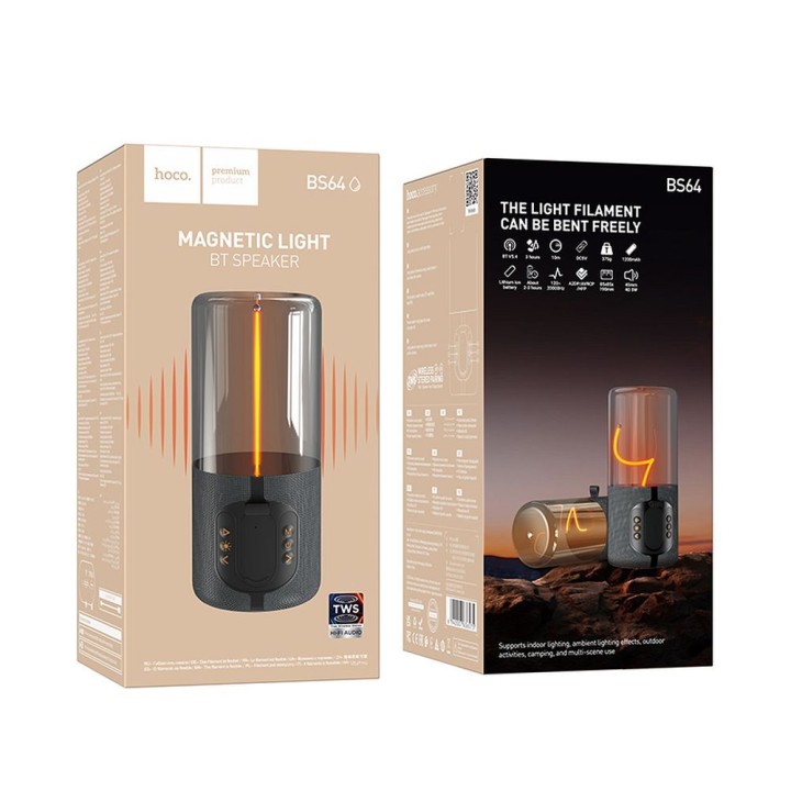 Бездротова колонка 5W 3h IPX5 Hoco BS64 сіра