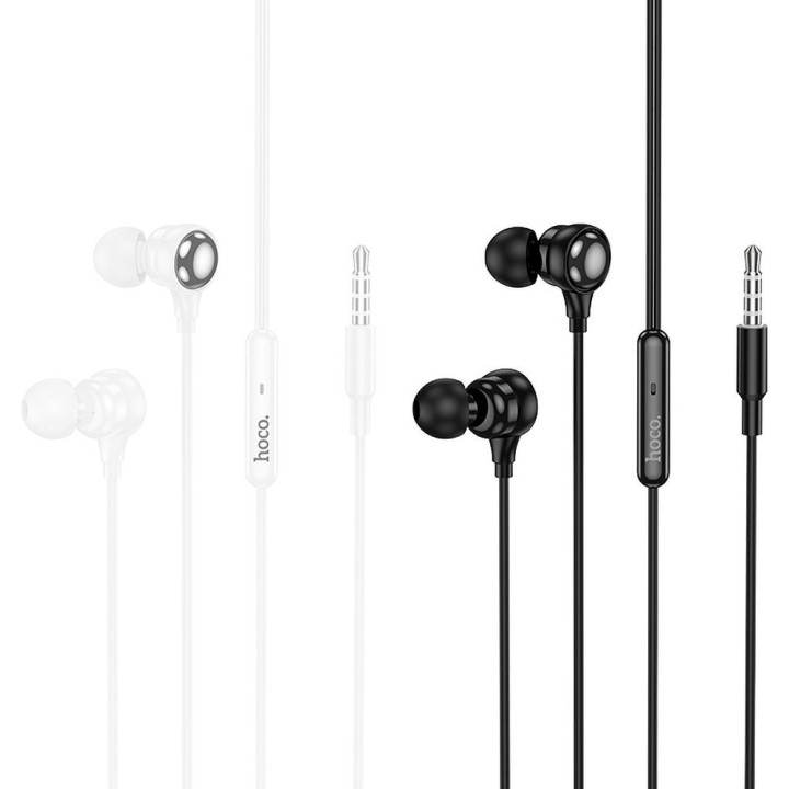 Headphones wired in-ear Jack 3,5 mm Hoco M116 white
