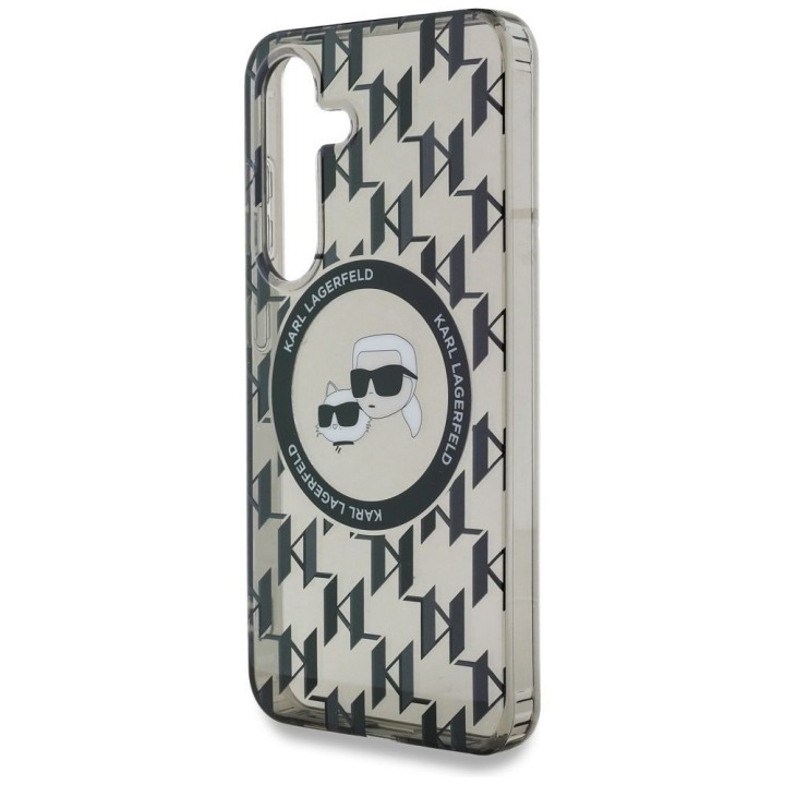 KARL LAGERFELD case for SAMSUNG S25 KLHMS25SHMCKMHK (Magnetic IML Metal Monogram KC Heads) black
