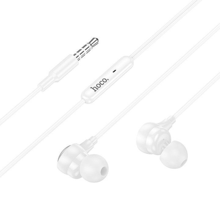 Wired in-ear headphones Jack 3,5 mm Hoco M116 white