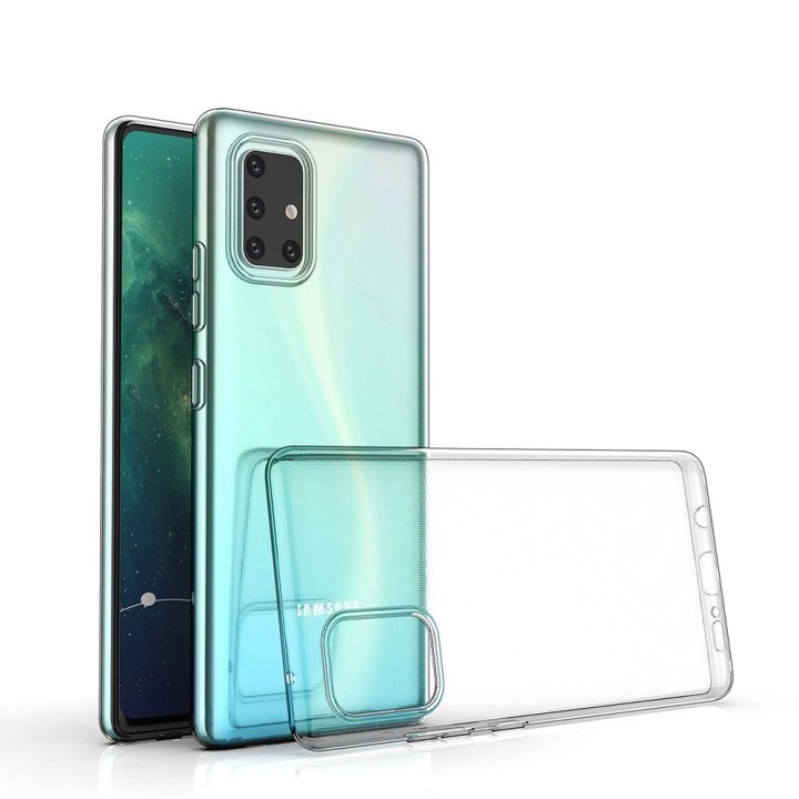 Чохол для Samsung A71 Clear Case 2 mm Box прозорий