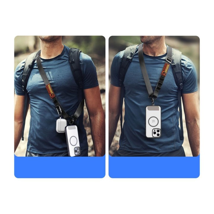 DUX DUCIS Outdoor Cross Body - шнурок для телефона черный