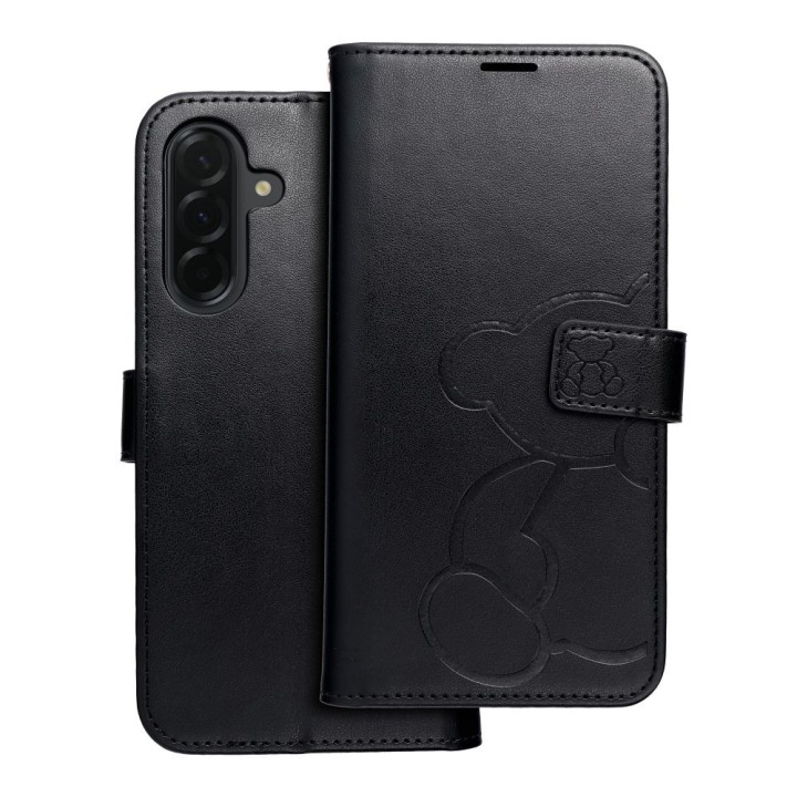 Flip case for Samsung A36 5G Mezzo Book teddy bear black
