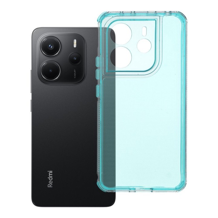 Etui na Xiaomi Redmi Note 14 4G (GLOBAL - 164,84mm x 78,15mm x 8,16mm) Matrix Clear miętowe