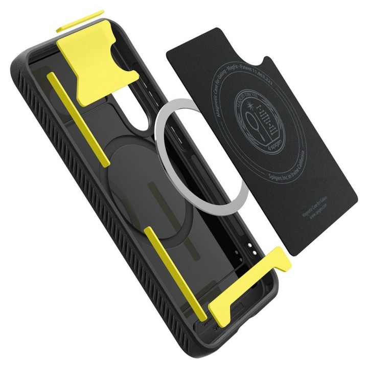 SPIGEN case RUGGED ARMOR MAG compatible with Magsafe for SAMSUNG S25 matte black