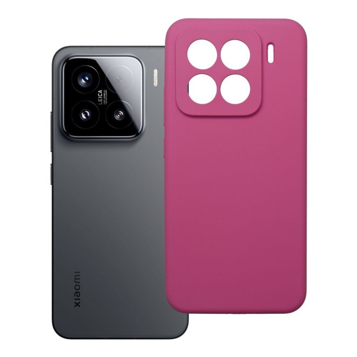 Case for Xiaomi 15 Silicone 2mm (camera protection) pink