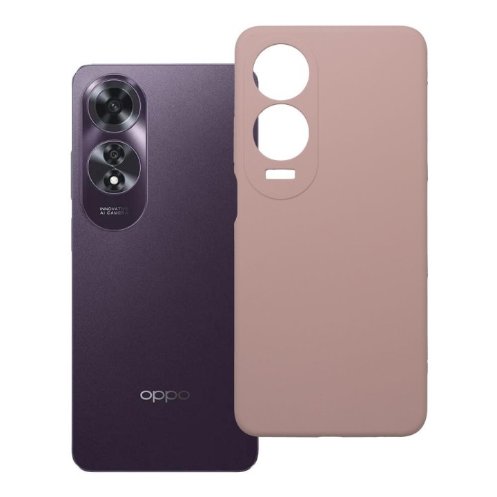 Case for Oppo A60 Silicone 2mm (camera protection) powder pink
