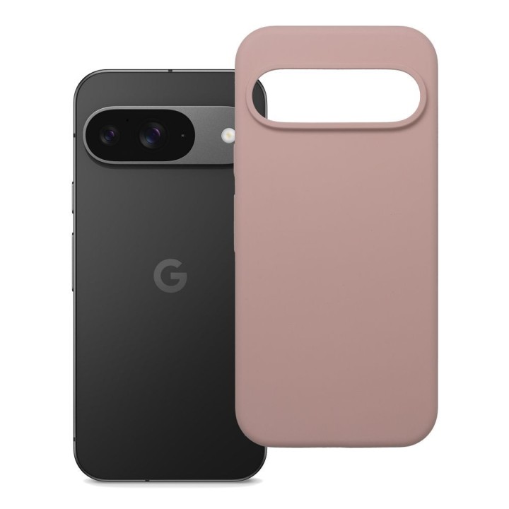 Etui na Google Pixel 9 Silicone 2mm (camera protection) pudrowy róż