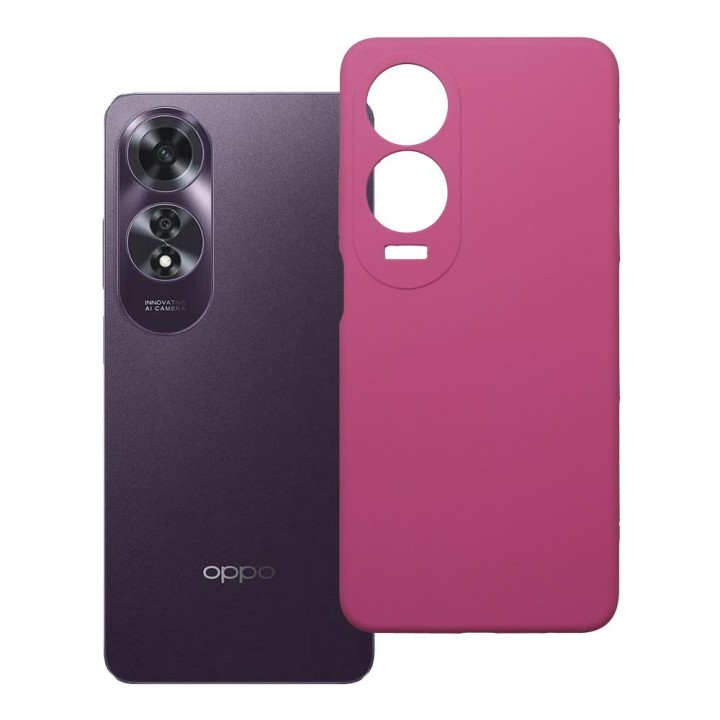 Чохол для Oppo A60 Silicone 2mm (camera protection) рожевий