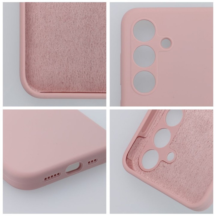 Чохол для Xiaomi 15 PRO Silicone 2mm (camera protection) пудрово-рожевий