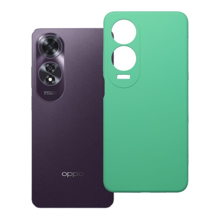 Etui na Oppo A60 Silicone 2mm (camera protection) miętowe