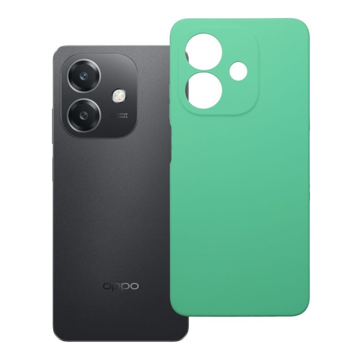 Чехол для Oppo A40 Silicone 2mm (camera protection) мятный