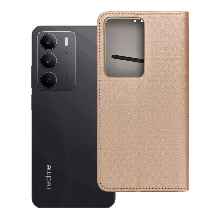 Flip case for Realme C75 Smart Case Book gold