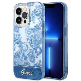 GUESS чехол для IPHONE 14 Pro GUHCP14LHGPLHB (IML Electro Cam TDJ) синий
