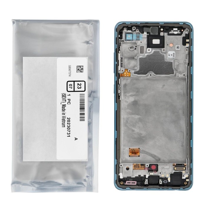 ServicePack LCD display for SAMSUNG A72 A725F GH82-25460B Blue
