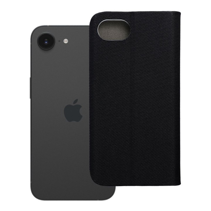 Flip case for iPhone 16e (SE 4 2025) Sensitive Book black