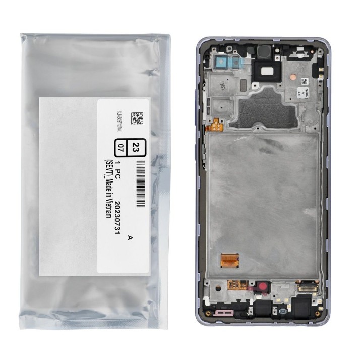 ServicePack LCD дисплей для SAMSUNG A72 A725F GH82-25460C Purple