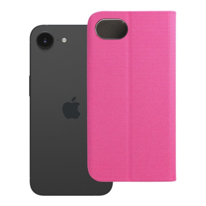 Flip case for iPhone 16e (SE 4 2025) Sensitive Book pink
