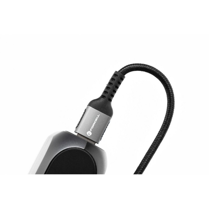 Cable USB A for Lightning Forcell F-Energy 2,4A 12W Cafule 0,25 m C257 black