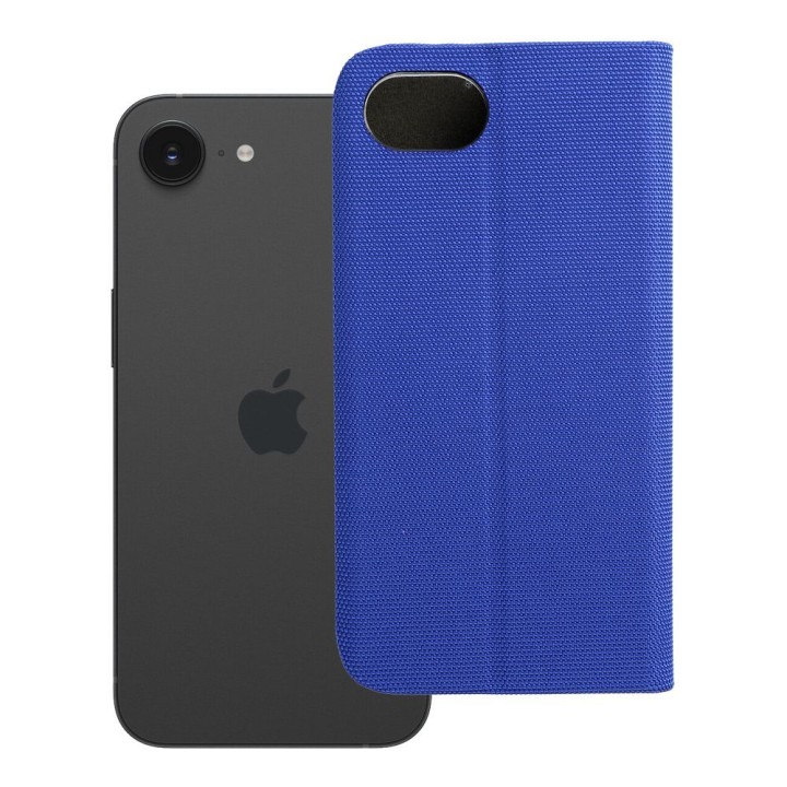 Flip case for iPhone 16e (SE 4 2025) Sensitive Book blue