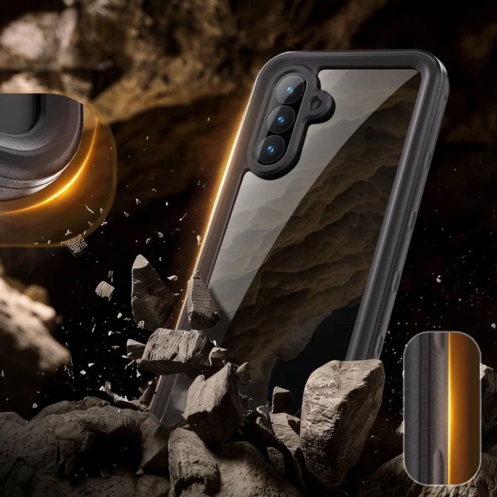 Case for Samsung A56 Shellbox waterproof black