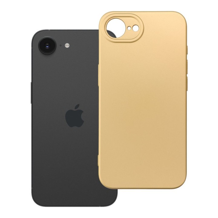 Чехол для iPhone 16e (SE 4 2025) / 17e Metallic золотой