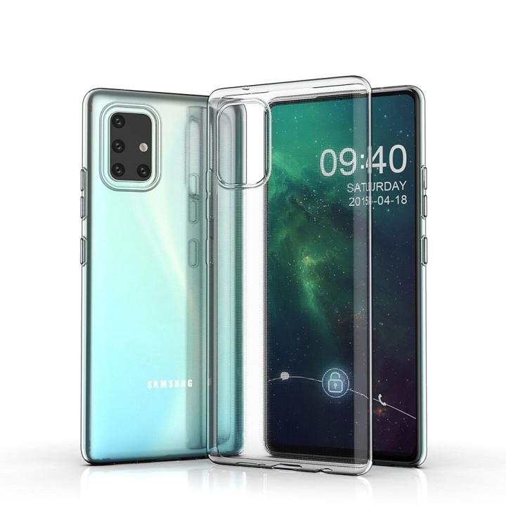 Чохол для Samsung A71 Clear Case 2 mm Box прозорий